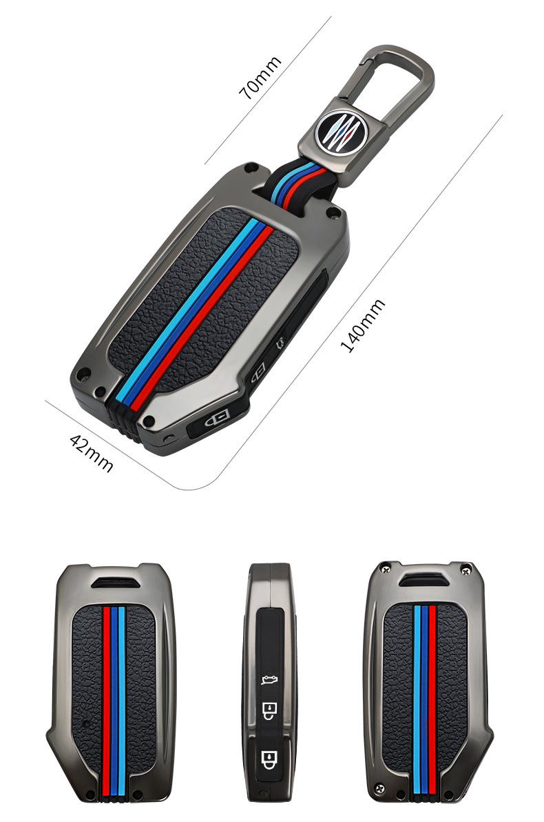 Ốp bảo vệ chìa khóa xe KIA 4 nút bằng hợp kim cao cấp sang trọng PKXH-182