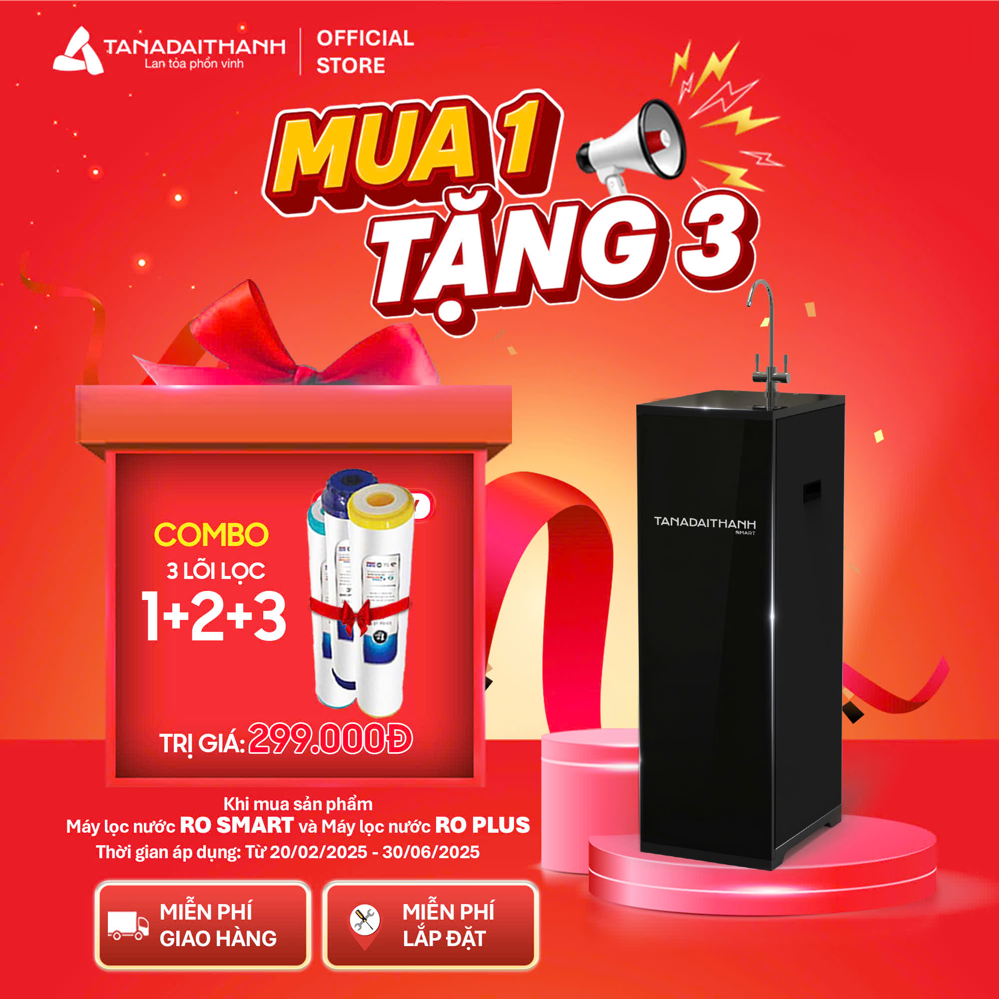 Máy lọc nước RO Tân Á Đại Thành Smart – 9 Lõi, Hàng Chính Hãng, Bảo Hành 12 Tháng