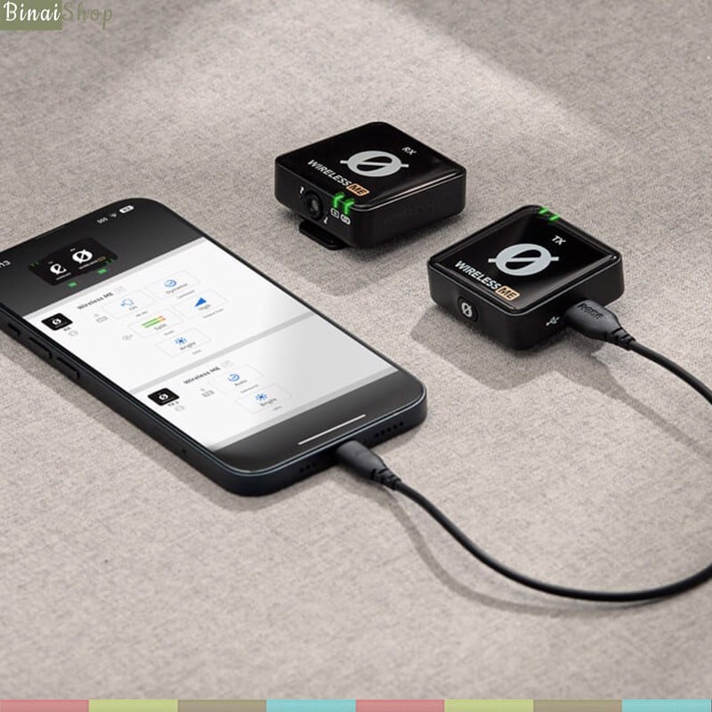 Rode Wireless ME - Micro Cài Áo Không Dây 2.4GHz, Tương Thích Nhiều Thiết Bị Cho Podcast, Quay Tiktok, Phỏng Vấn - Hàng chính hãng