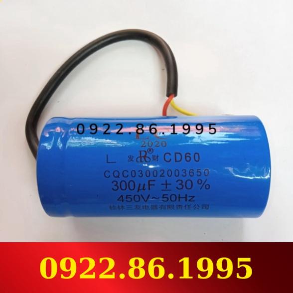 Tụ điện khởi động môtơ 450V - 300uf, 400uf hàng mới về