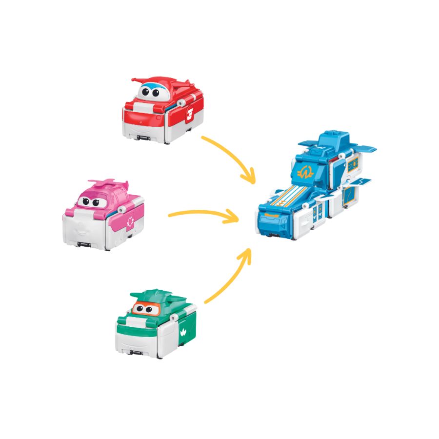 Đồ Chơi Xe Dizzy Khéo Léo Biến Hình Tàu Bay Superwings SUPERWINGS EU636302