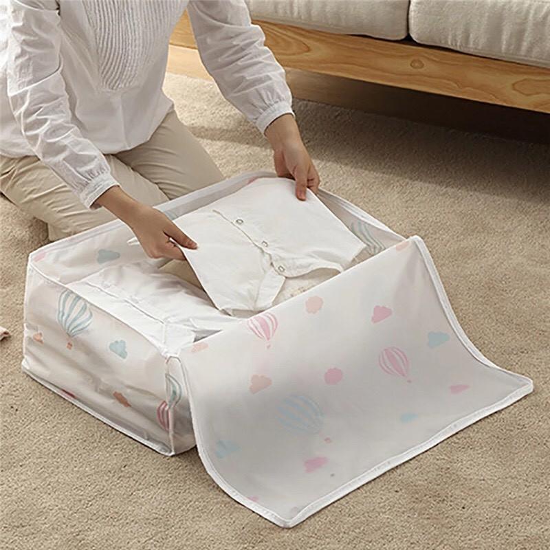 Túi Đựng Quần Áo , Chăn Màn Gấp Gọn Chất Liệu PEVA Chống Nước size TO