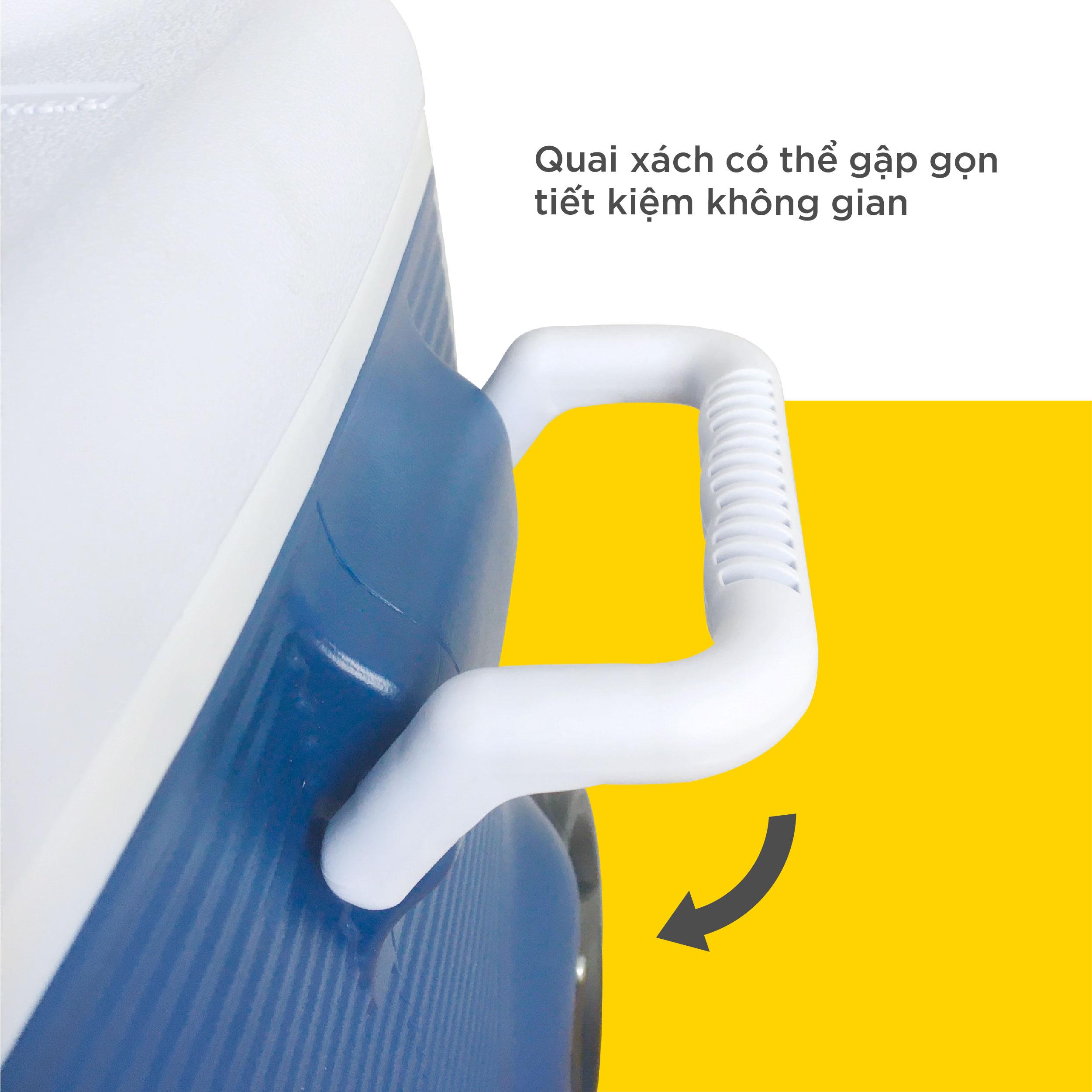 Thùng đá Rubbermaid 42,6L giữ nhiệt siêu lâu, có bánh xe to và tay kéo vali tiện lợi | SAOVIETCO | FG2A9102MODBL