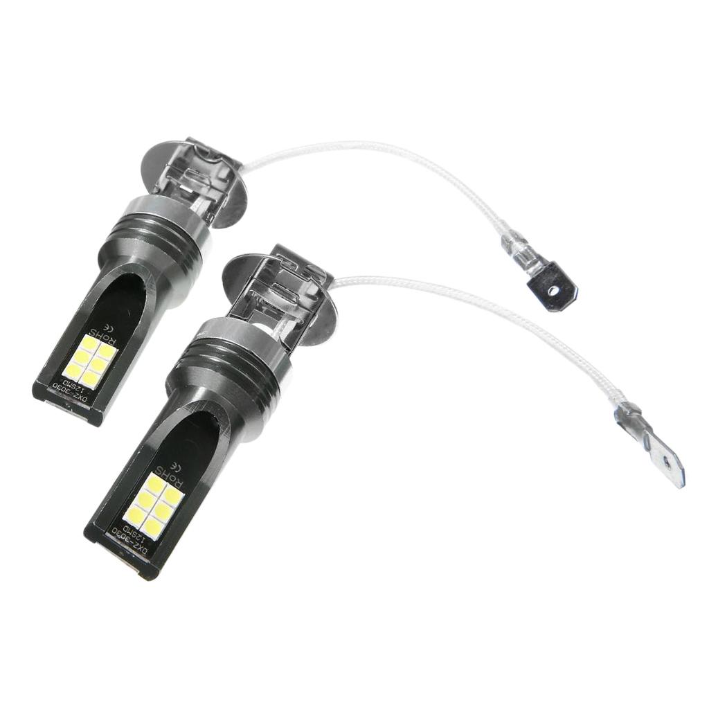 H3 6500K 3030 12 LED Bulbs Daytime Running Light Car Headlight
