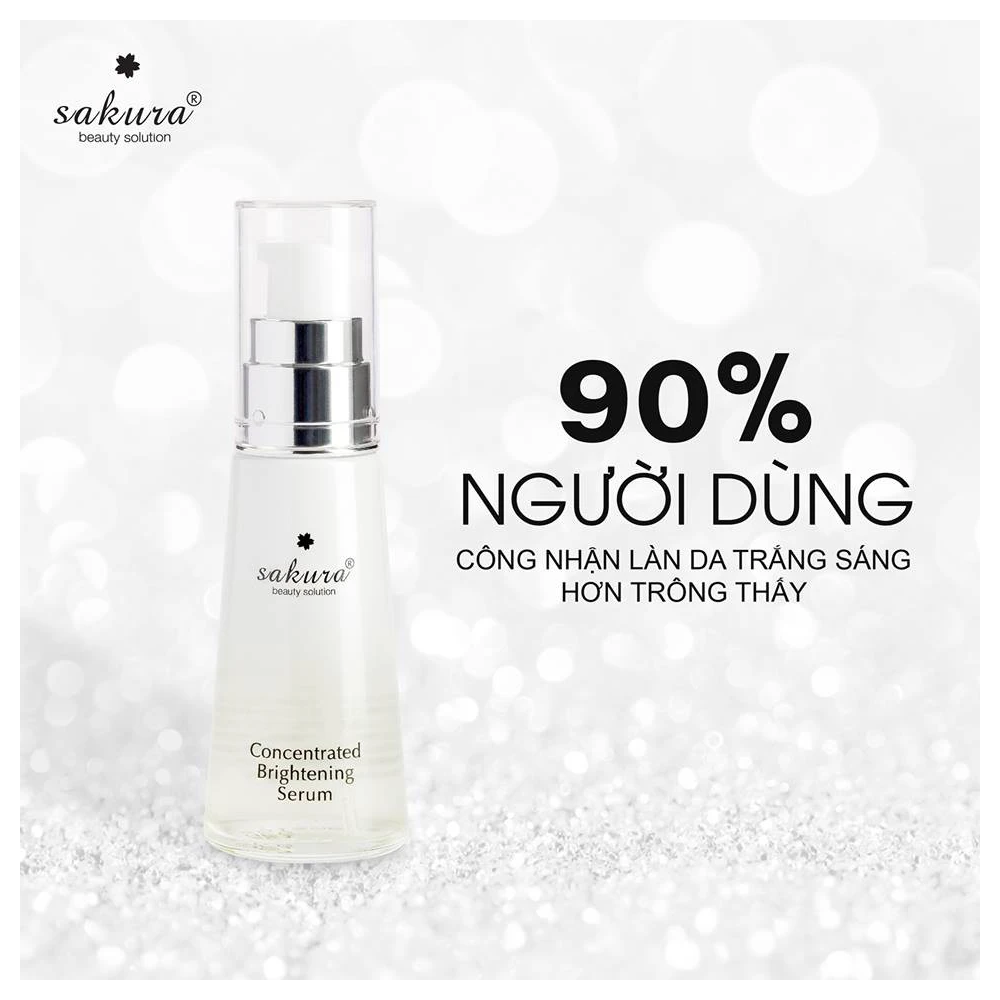 Serum dưỡng da trắng sáng, ngăn ngừa sạm nám Sakura Concentrated Brightening Serum 30ml