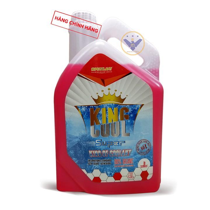 Nước làm mát xe ô tô KINGCOOL SUPER can 4L+ suc két nước BLUECHEM 300ml