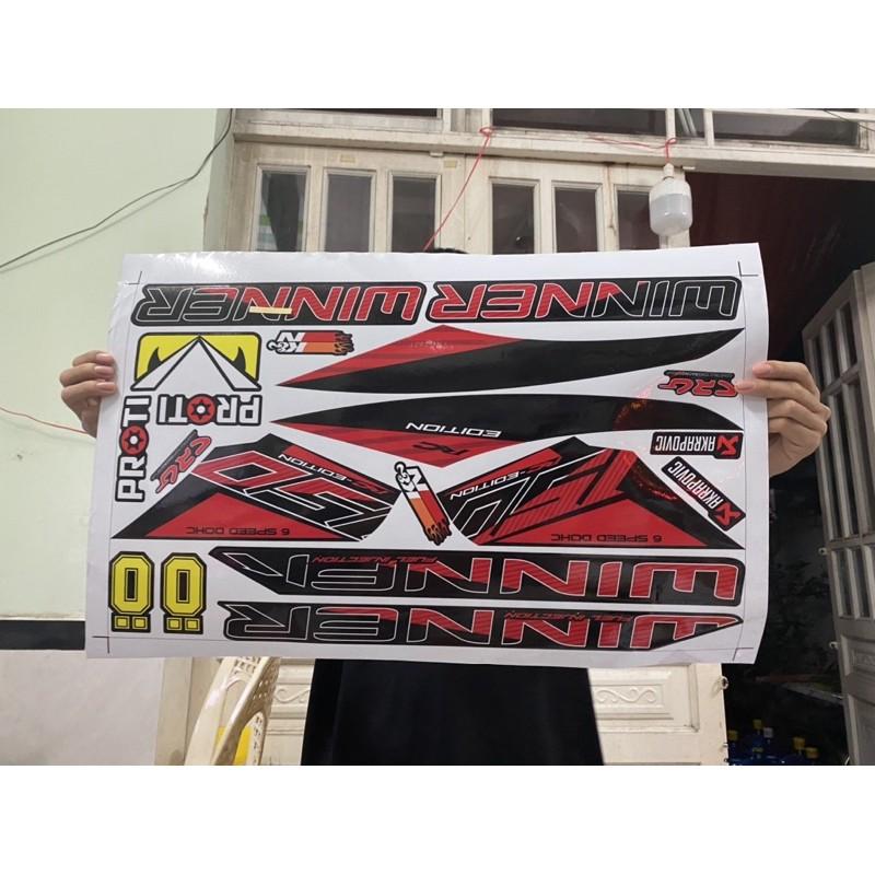 Tem rời dành cho Winner V1 đỏ đen