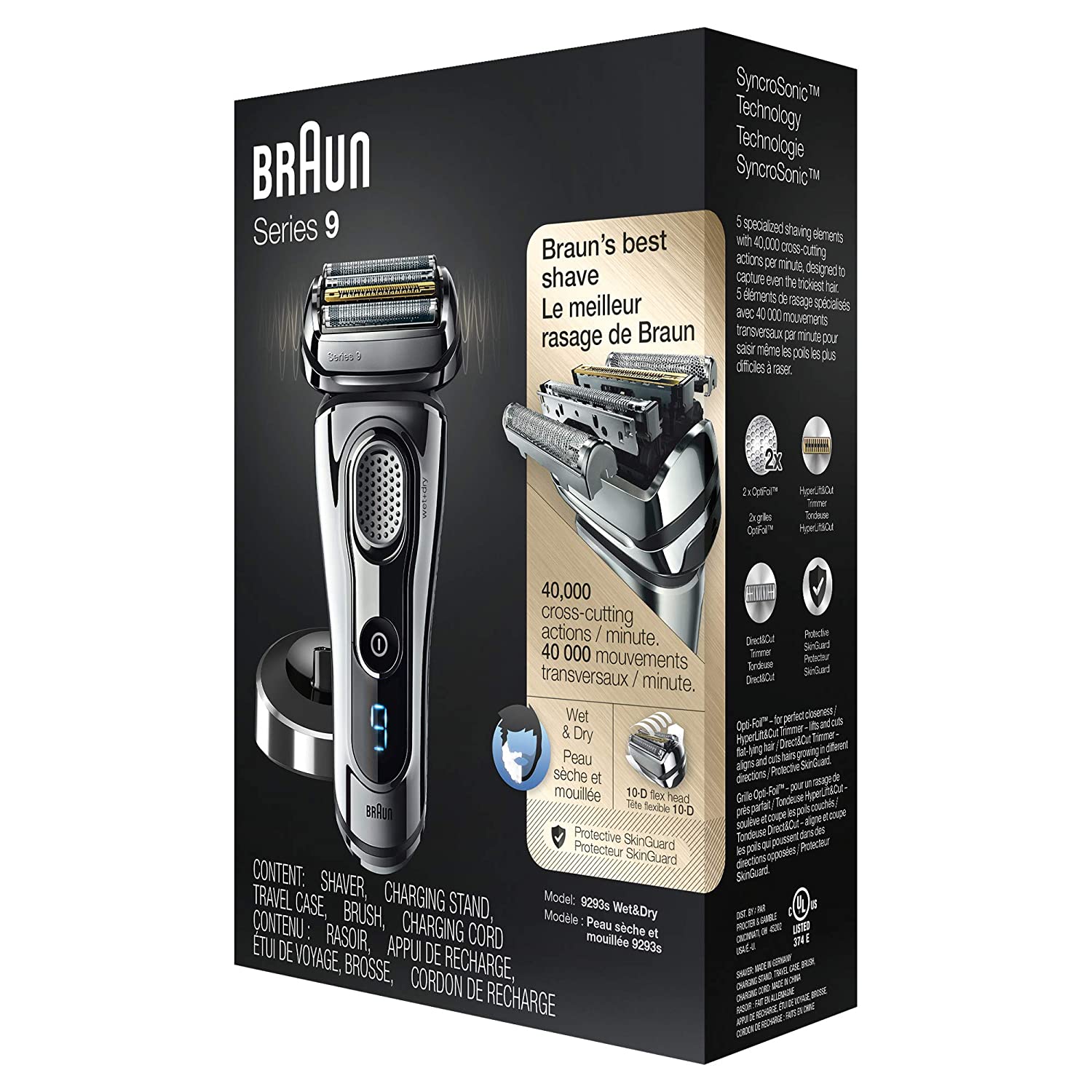 Máy cạo râu Braun Series 9 9293s Wet & Dry