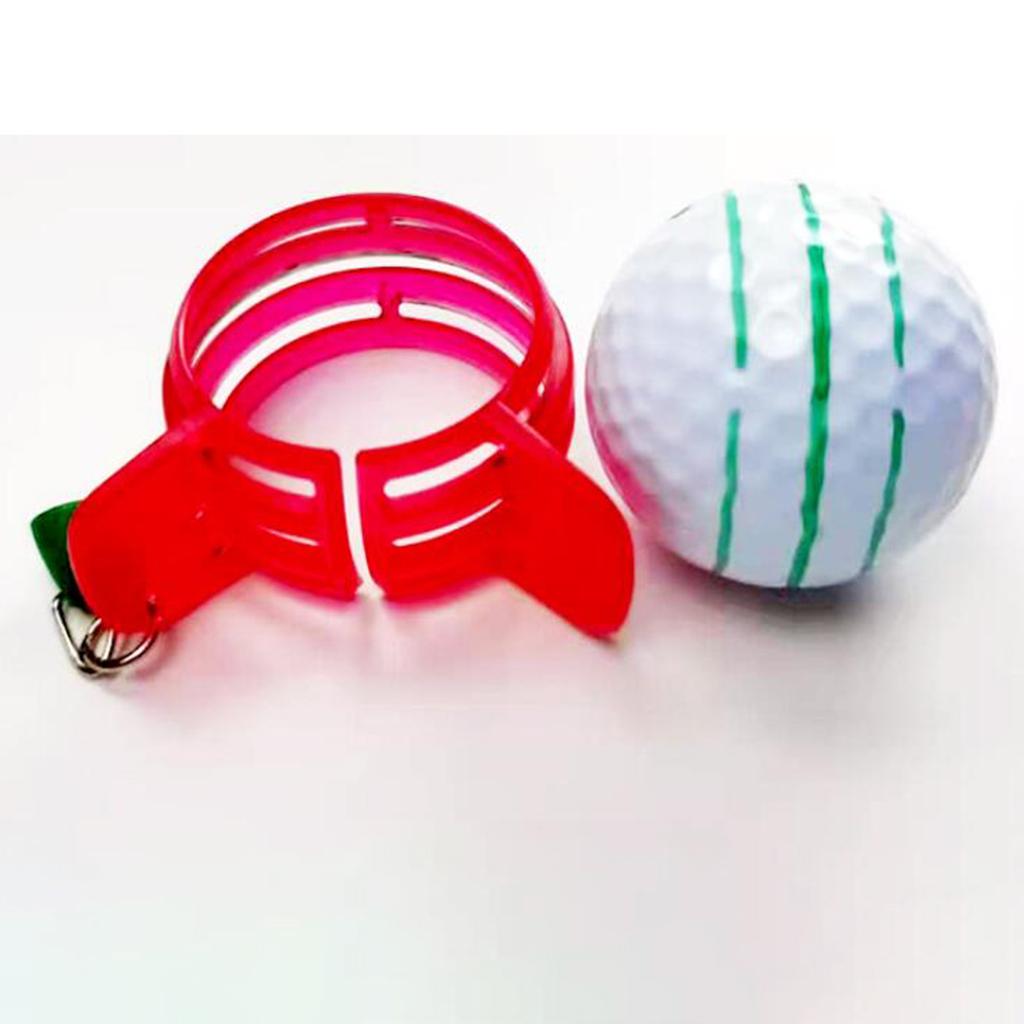 Golf Line Liner Marker Golf Alignment Tool Drawing Marking ABS Material Red