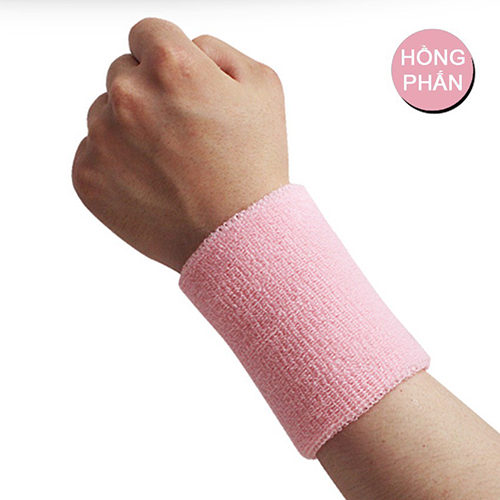 Băng cổ tay thấm mồ hôi thể thao chất liệu cotton co giãn phù hợp chơi bóng rổ, cầu Lông, tennis, chạy Bộ, tập gym nam nữ