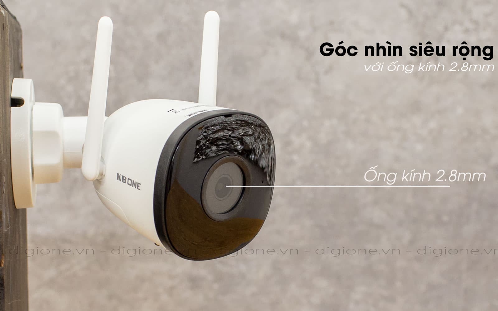 Camera wifi quan sát ngoài trời KBone KN-B21, B21F, B21FL - Hàng chính hãng