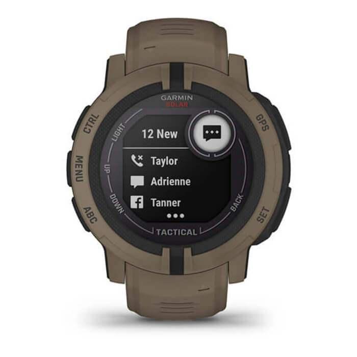 Đồng Hồ Thông Minh Garmin Instinct 2 Solar Tactical - Hàng Chính Hãng