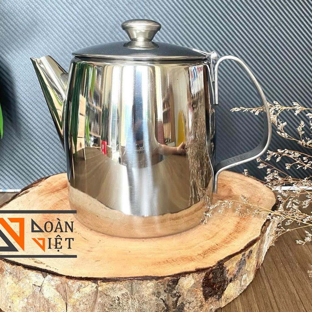 BÌNH TRÀ, ẤM TRÀ , cà phê - Inox dày, nắp bật , tay cầm được gia công chắc chắn - Nhiều size