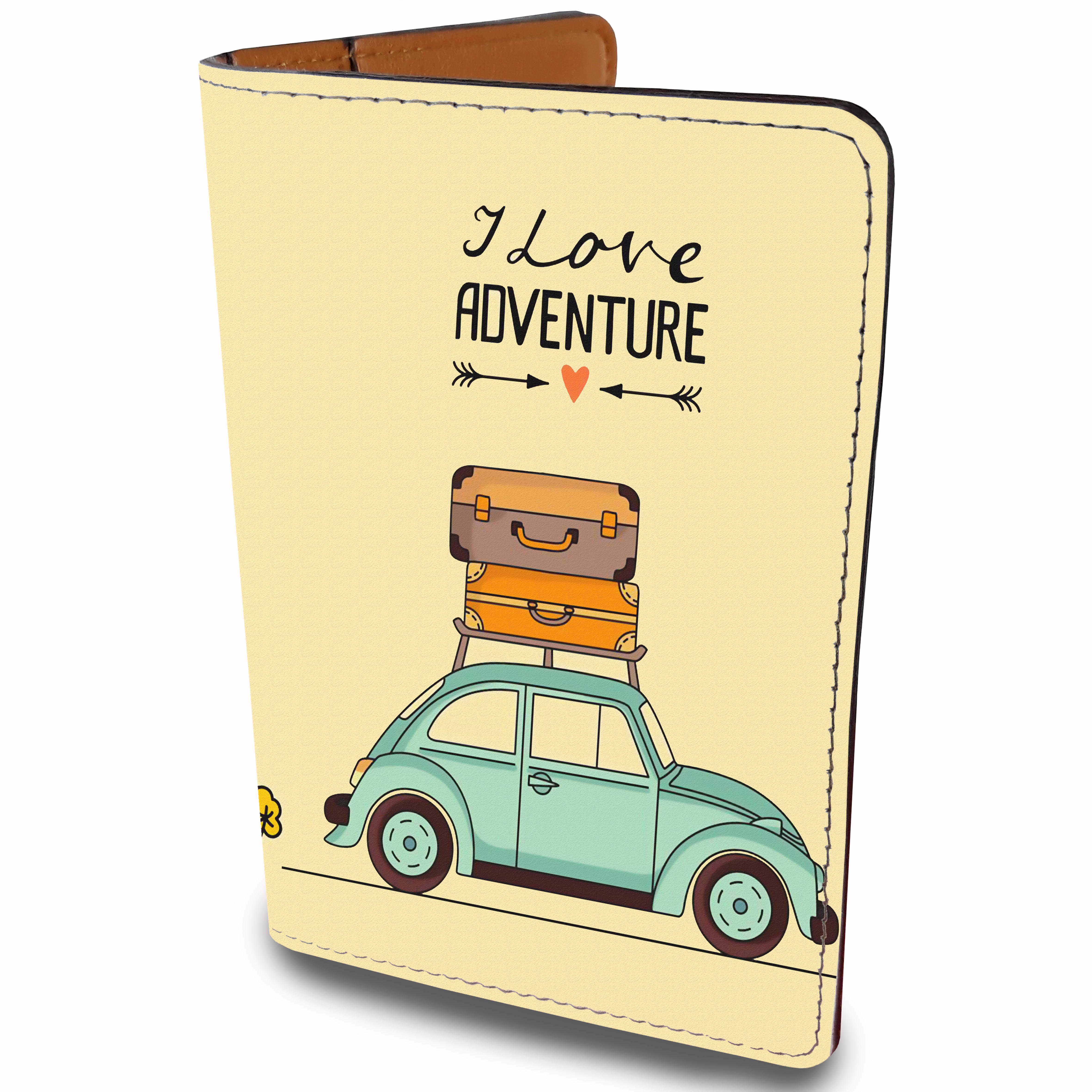 Bao Da Hộ Chiếu Và Phụ Kiện I LOVE ADVENTURE - Passport Cover Holder - Ví Đựng Passport Du Lịch STormbreaker - Độc Đáo - Vintage - LT016