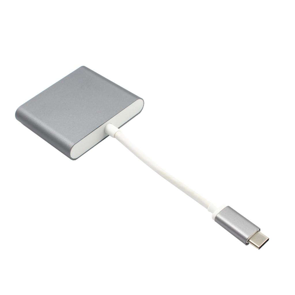 USB-C HUB Digital AV Multi Port Adapter Cable Type-C to HDMI 4K& USB 3.0