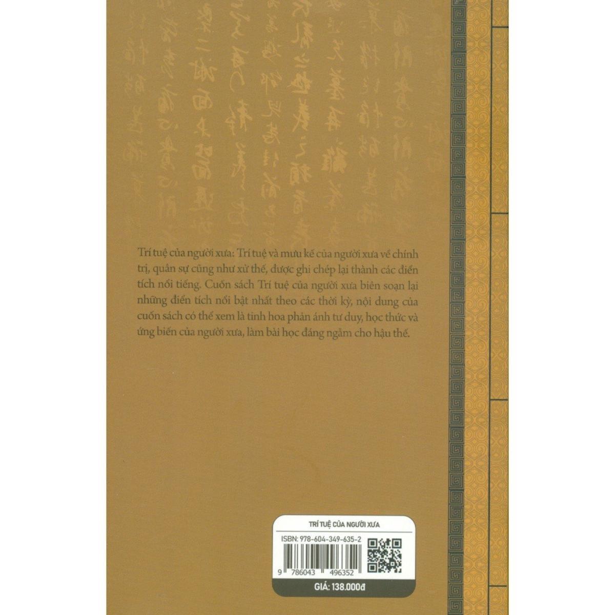 Sách - Trí Tuệ của Người Xưa (Sbooks)