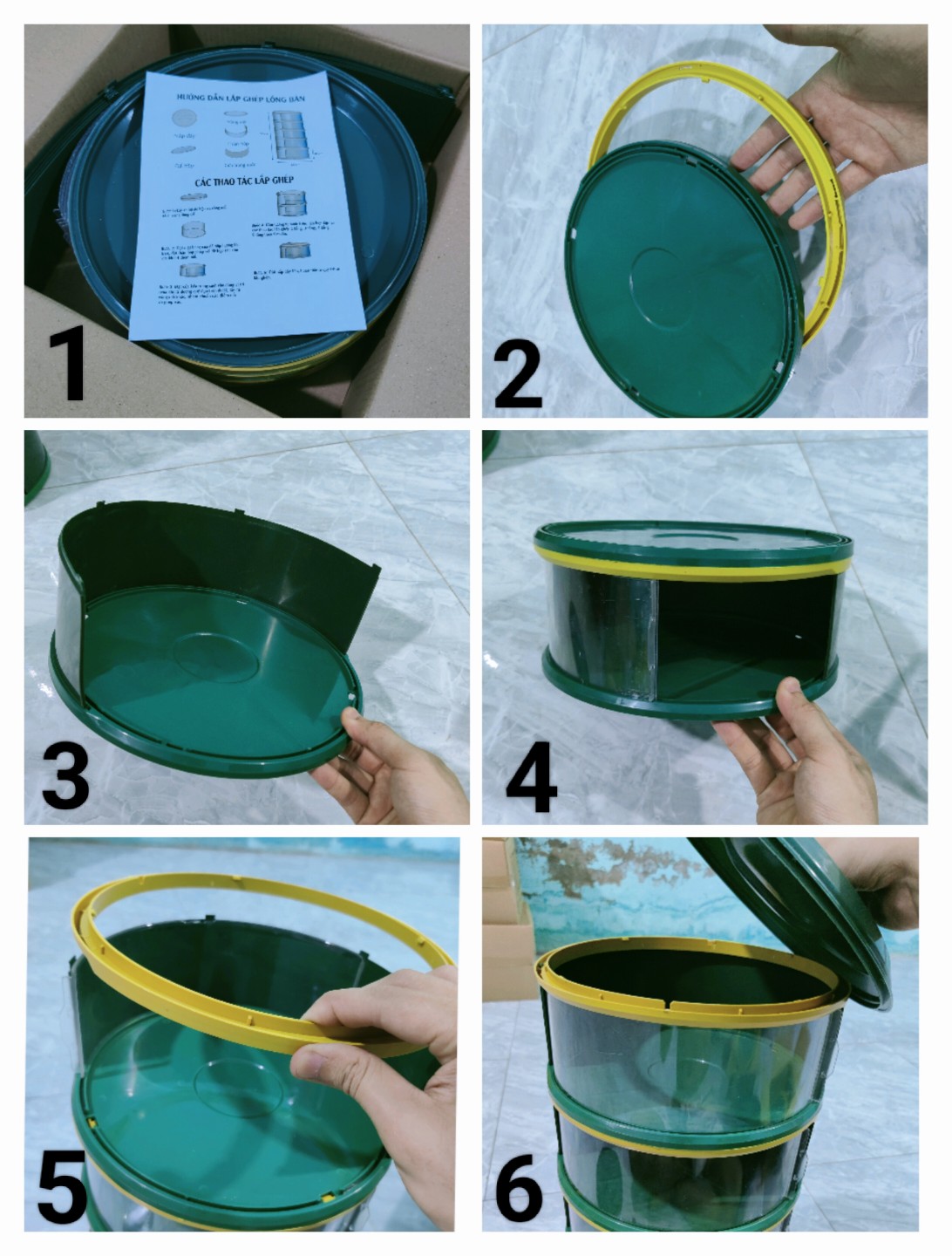 Lồng Bàn Đựng Đồ Ăn 5 Tầng Giữ Nhiệt Chống Bụi Chống Côn Trùng Ngăn Kéo Tiện Lợi