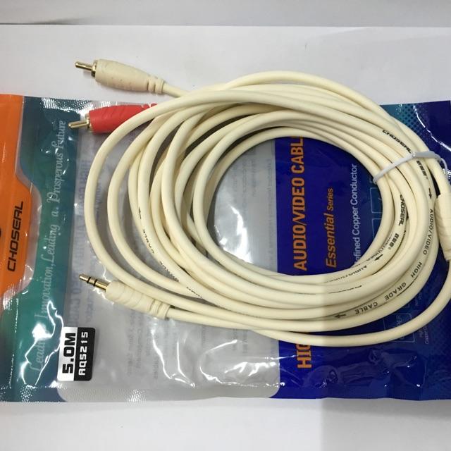 Dây loa 3,5mm ra 2 đầu AV CHOSEAL