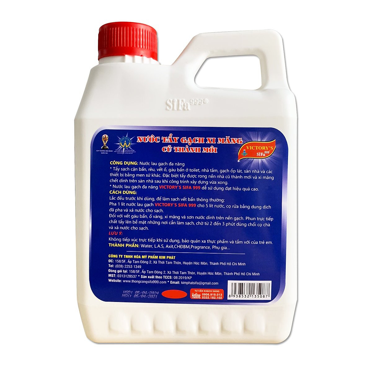 Nước lau gạch tẩy xi măng Sifa, vệ sinh nhà cửa cao cấp 1100ml