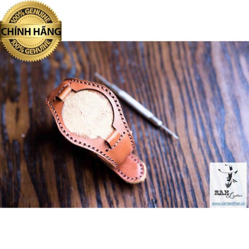 DÂY ĐỒNG HỒ QUÂN ĐỘI ĐỨC NÂU ĐỎ SIZE 10MM - RAM BUNDSTRAP - HÀNG CHÍNH HÃNG