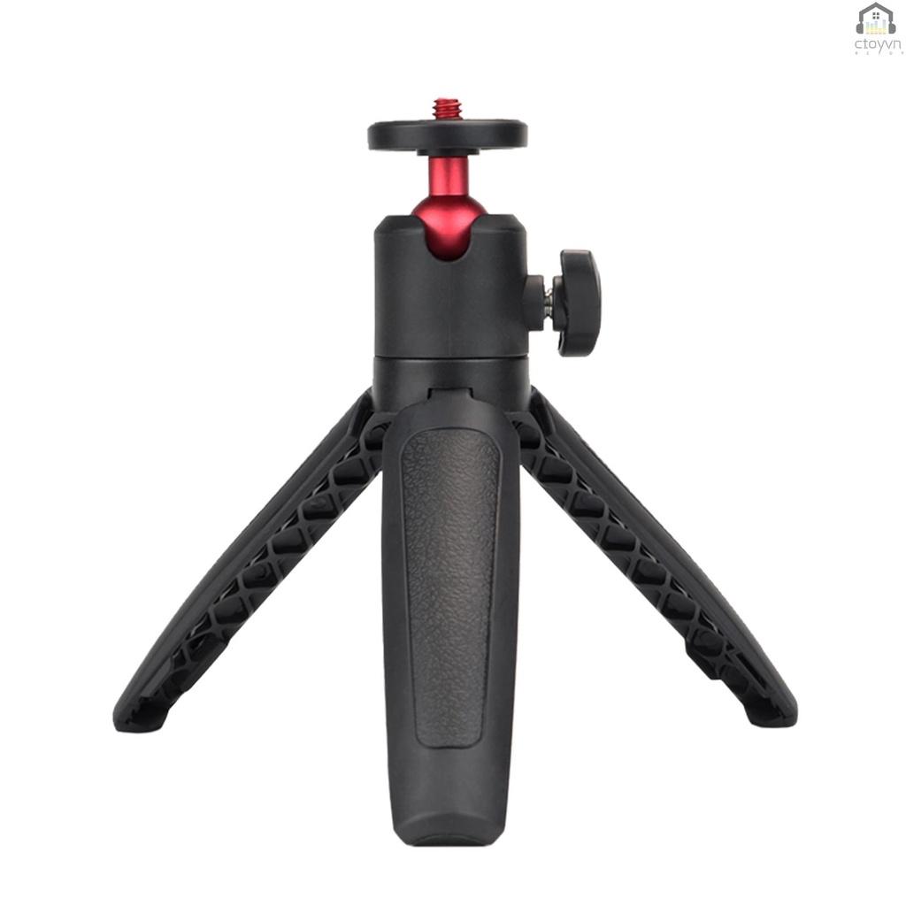 Giá đỡ chụp ảnh ba chân kiêm gậy chụp ảnh selfie có vít ren 1/4 inch đầu bi linh hoạt hỗ trợ quay vlog / livestream