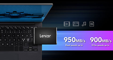 Thiết kế hiện đại của SSD Portable Lexar Professional SL100 Pro