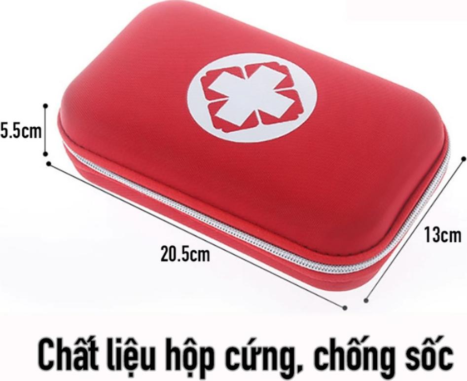 Hộp túi form cứng đựng đồ dùng y tế sơ cứu khẩn cấp nhỏ gọn, chống sốc, móp méo (không gồm dụng cụ y tế)- Hàng chính hãng