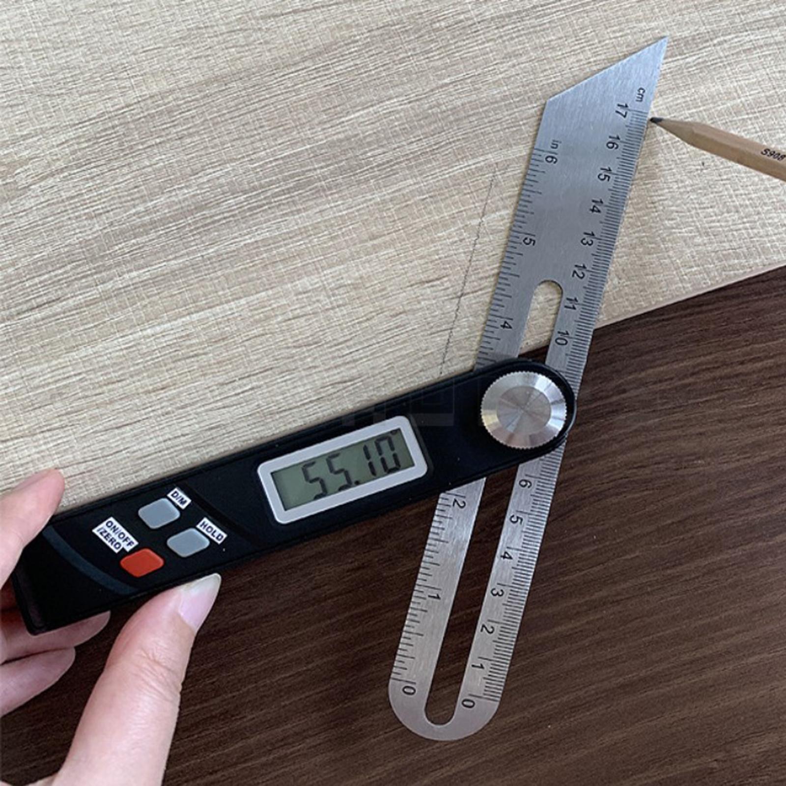 Precision Digital Angle Bevel Gauge Measuring 0-360° Horizontal Vertical