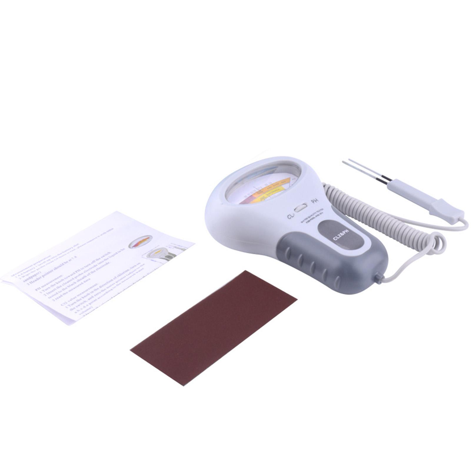Water Quality Tester 2 in 1 PH and Chlorine Level CL2 Detector for Swimming Pool Spa