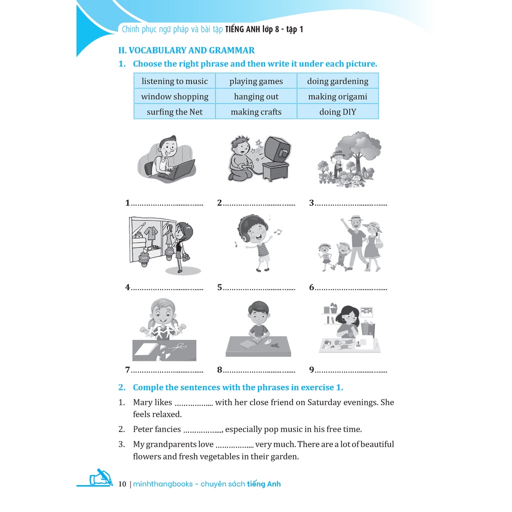 Sách - GLOBAL SUCCESS - Chinh Phục Ngữ Pháp Và Bài Tập Tiếng Anh lớp 8 tập 1