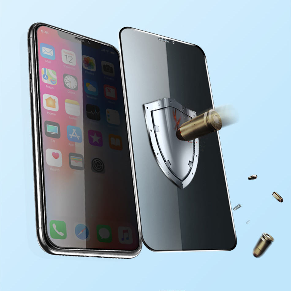 Miếng Dán cường lực iPhone 11 Pro Max Full 3D ANTI-SPY MIPOW KING BULL Chống Nhìn Trộm  - Hàng chính hãng