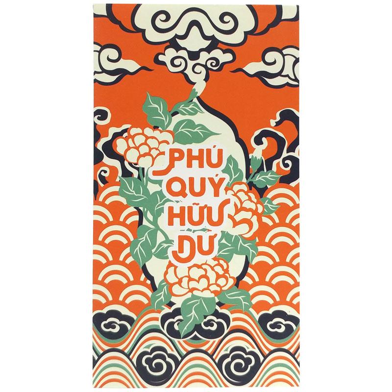 Bộ 5 Bao Lì Xì SDstationery Cát Niên Mỹ Ý - Phú Quý Hữu Dư