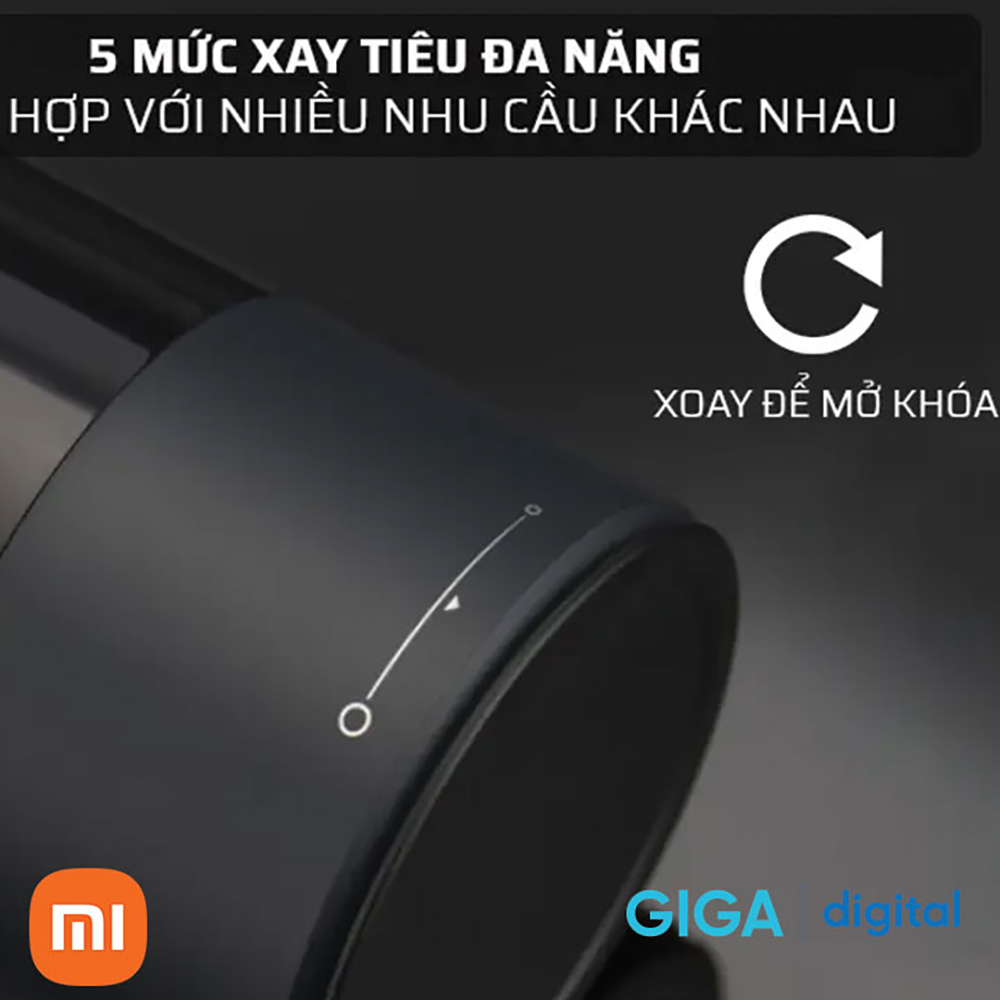 Máy xay hạt tiêu muối gia vị tự động Xiaomi Huohou Youpin bằng điện có đèn LED với 5 chế độ xay - Hàng Chính Hãng