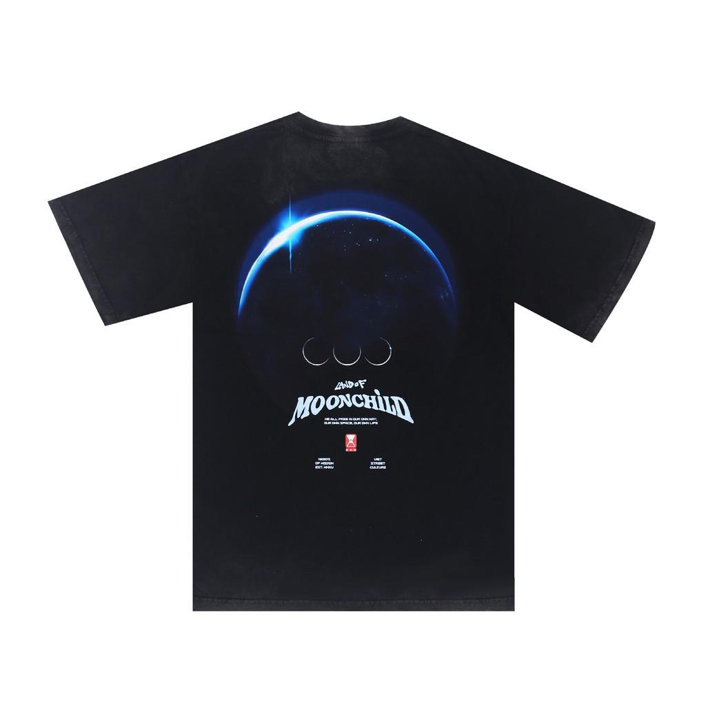 Áo thun NEEDS OF WISDOM Moonchild Washed Tee. - Unisex