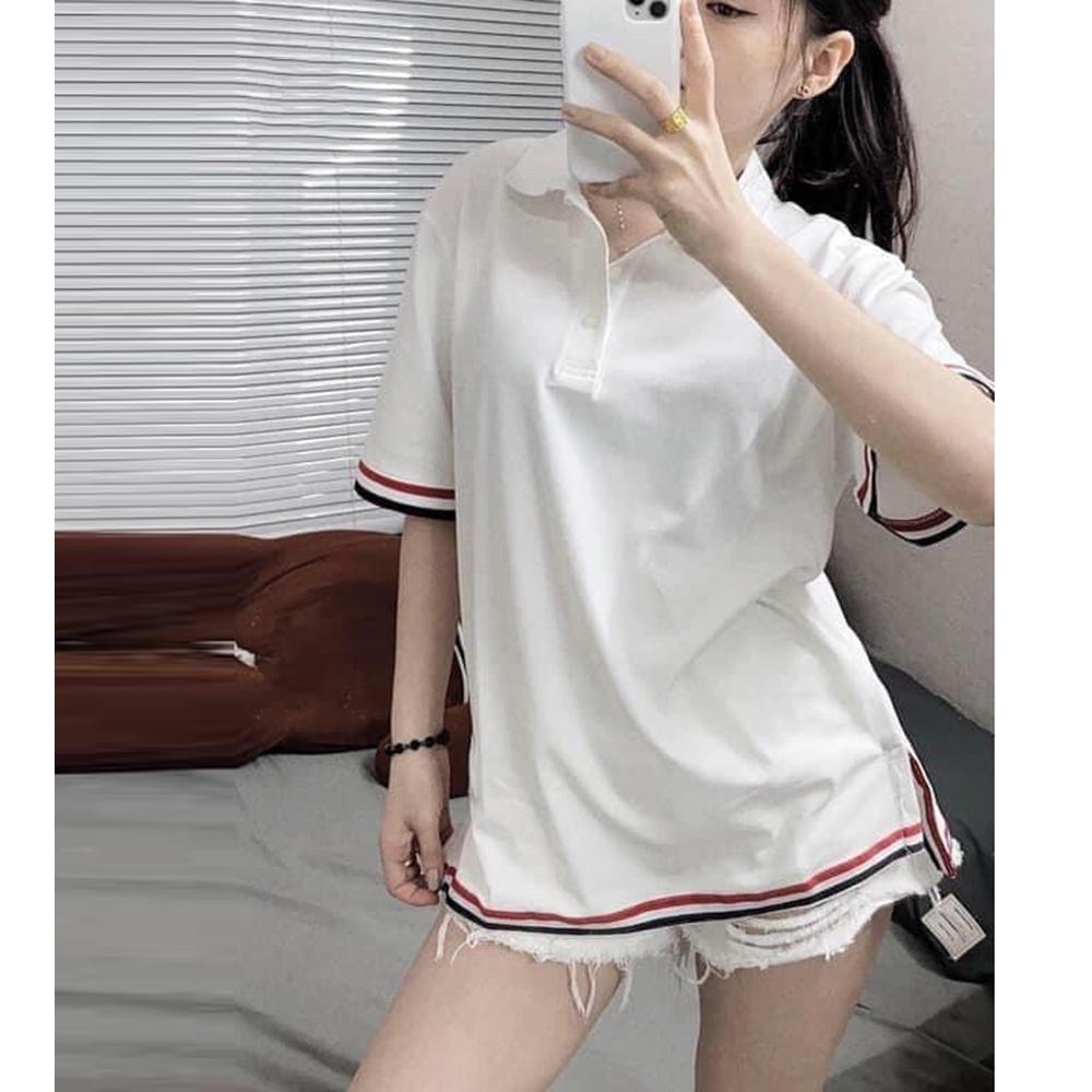 Áo phông nữ, áo polo cổ bẻ viền chéo