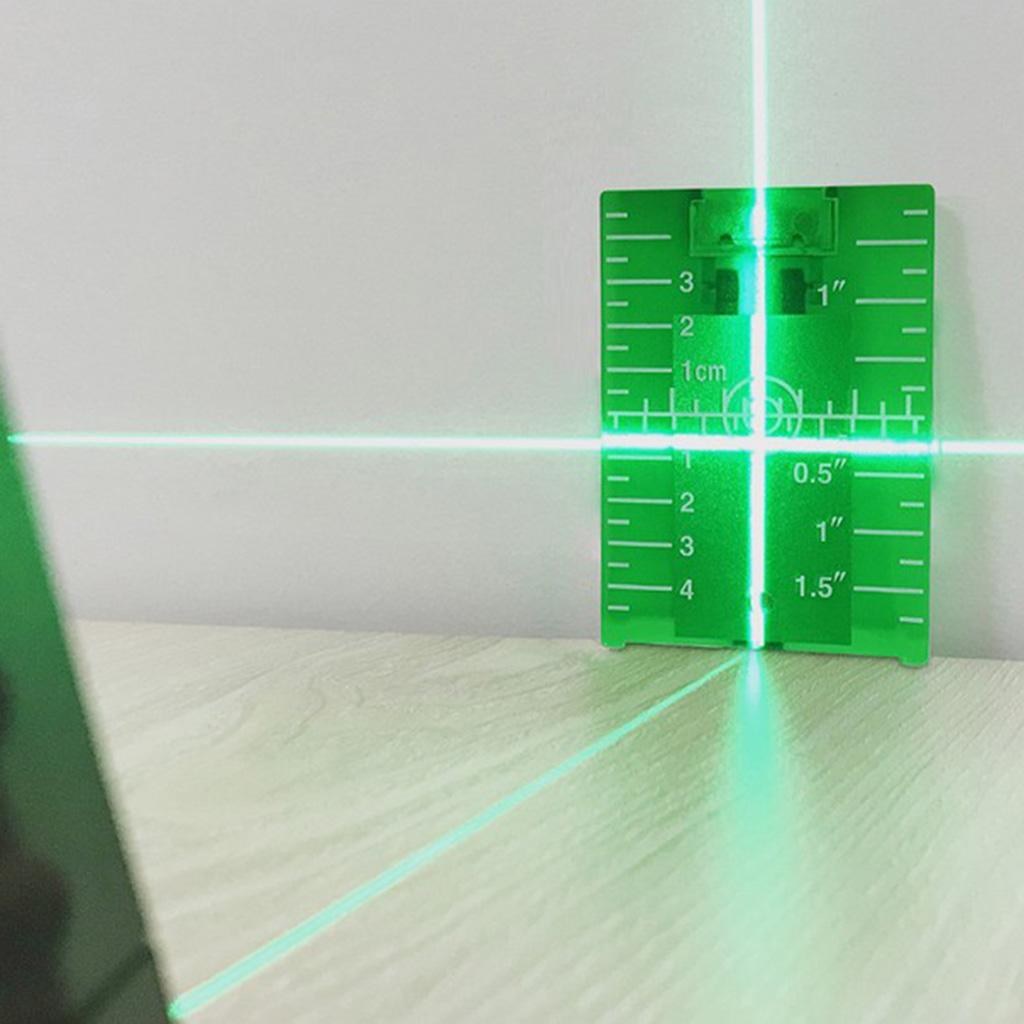 Magnetic Floor Laser Target Plate Card with Stand for Beam Application Green