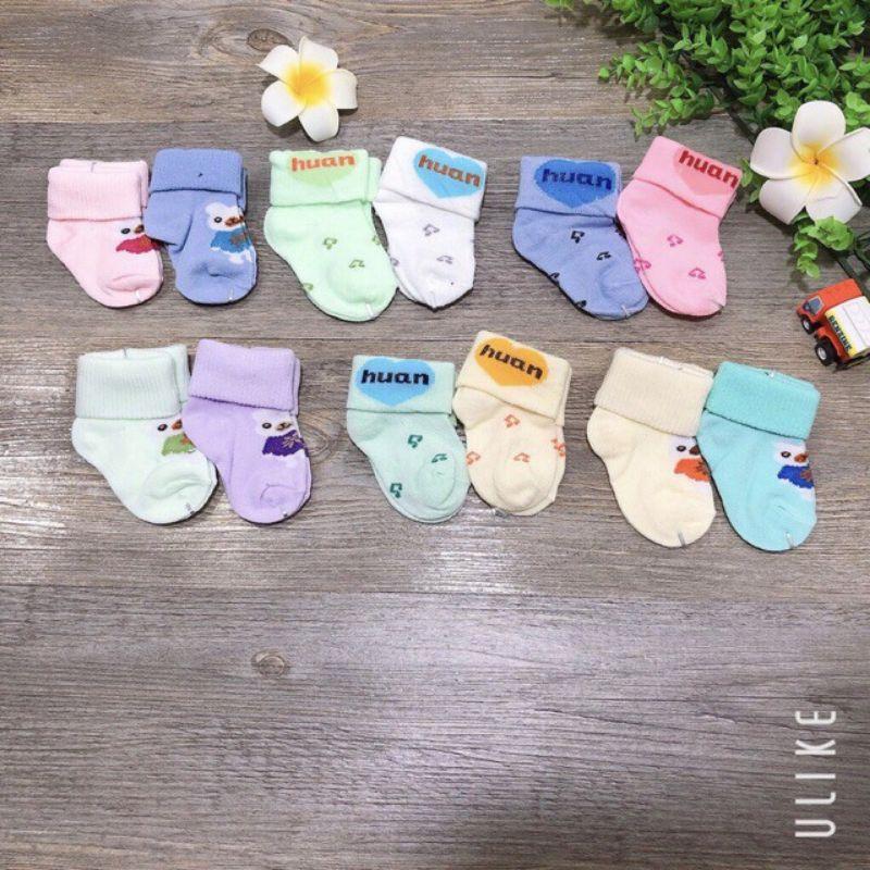 Tất sơ sinh cho bé 0-6m, vớ sơ sinh giữ ấm bàn chân bé yêu