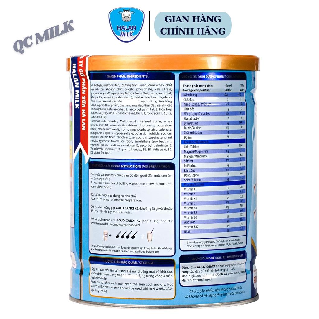 Sữa bột Gold canxi k2 halanmilk 900g - Cung cấp Canxi cho xương chắc khỏe,tăng cường sức khỏe, Halanmilk