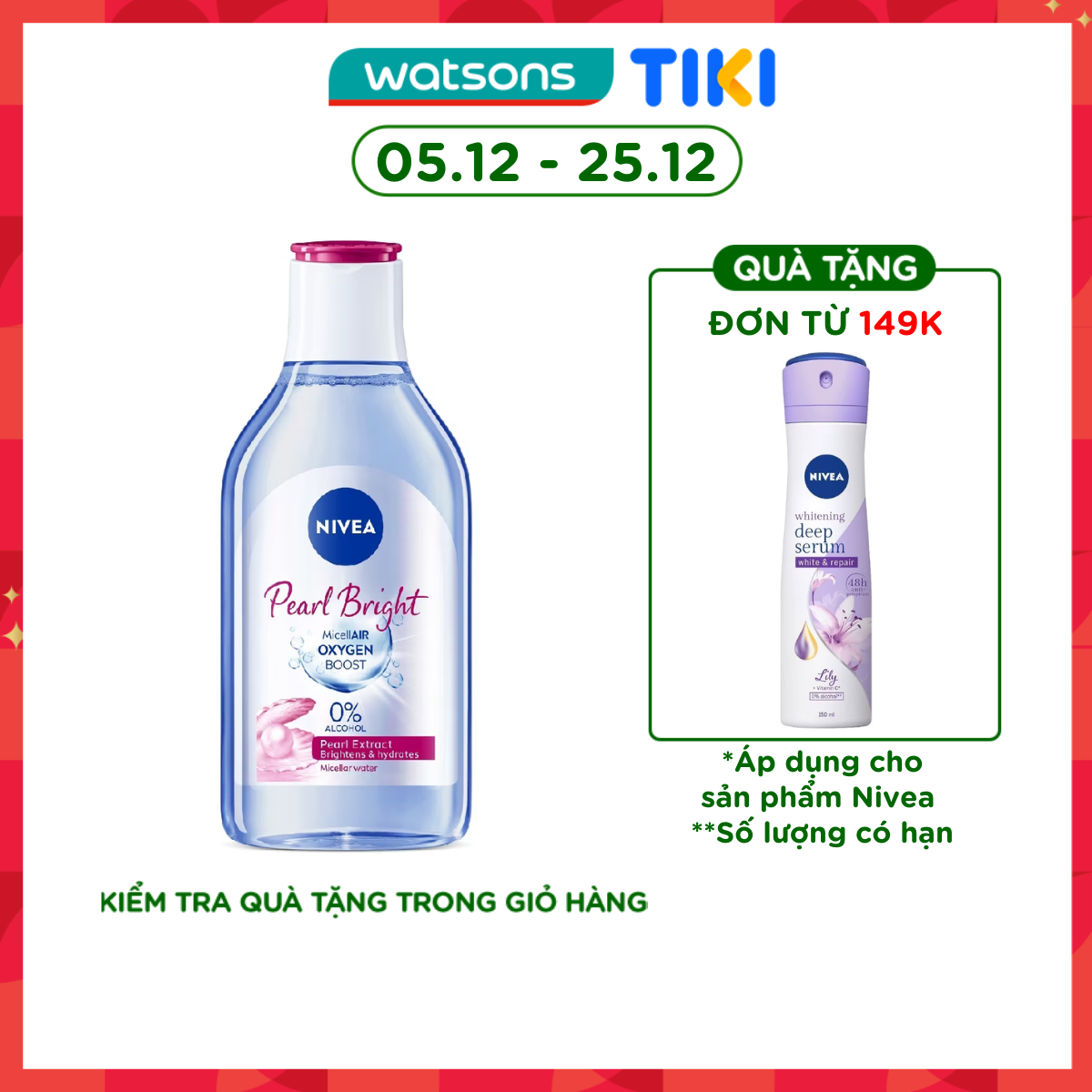 Nước Tẩy Trang Nivea Pearl White Tính Chất Ngọc Trai Sáng Da Dành Cho Da Thường Và Khô 400ml
