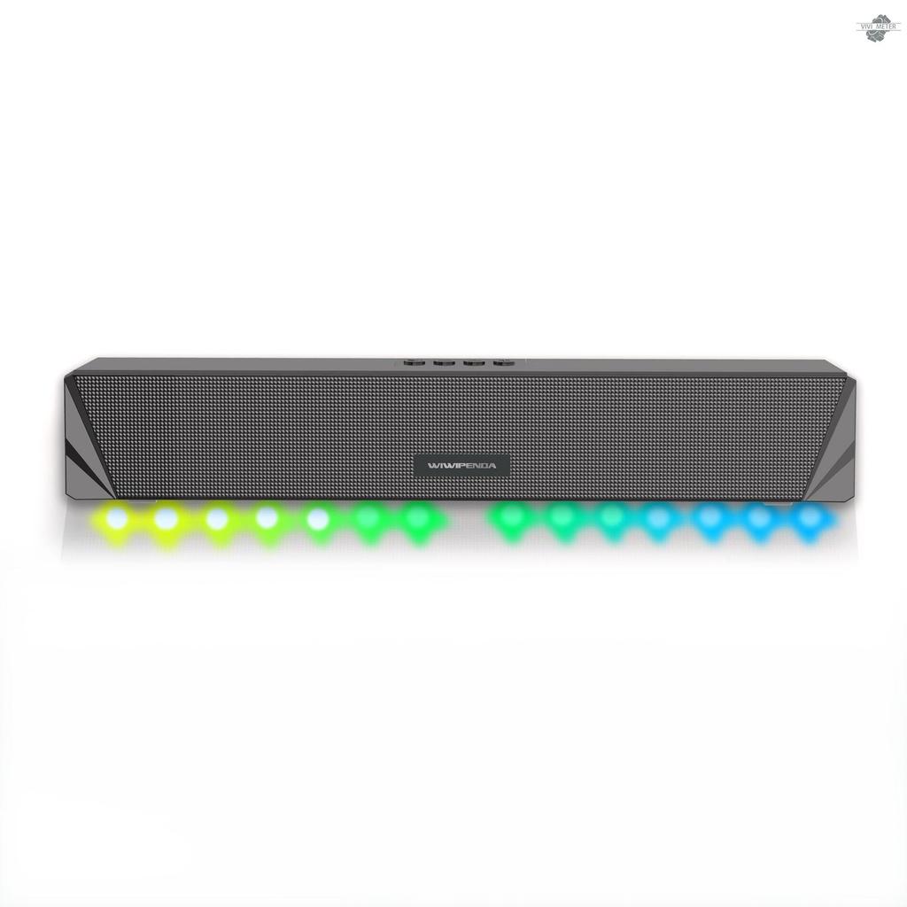 Loa Bluetooth 5.0 Wiwipenda L7 10w Có Đèn Rgb Hỗ Trợ Thẻ Nhớ Usb Tf Cho Tv / Pc / Điện Thoại Thông Minh