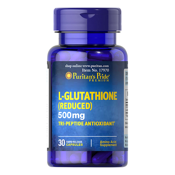 Trắng da Glutathione Puritan’s Pride Premium L-Glutathione 500mg - Mỹ Hỗ trợ trắng da, Giảm nám, tàn nhang, Thải , tăng sức đề kháng - OZ Slim Store