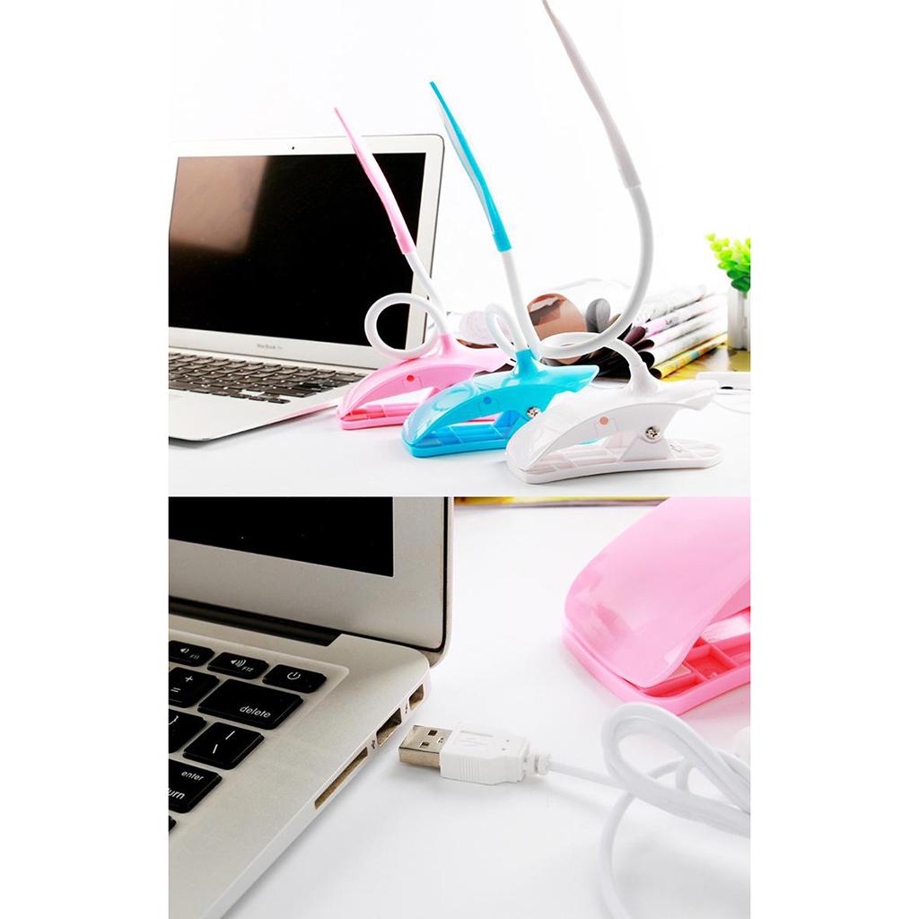 Đèn kẹp thông minh linh hoạt với cổng sạc USB và cổ đèn tùy chỉnh