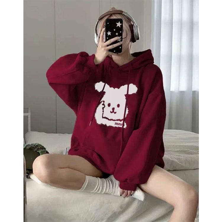 Áo khoác hoodie in hình chú thỏ cực xinh phong cách sành điệu duyên dáng ukg288 hot của năm