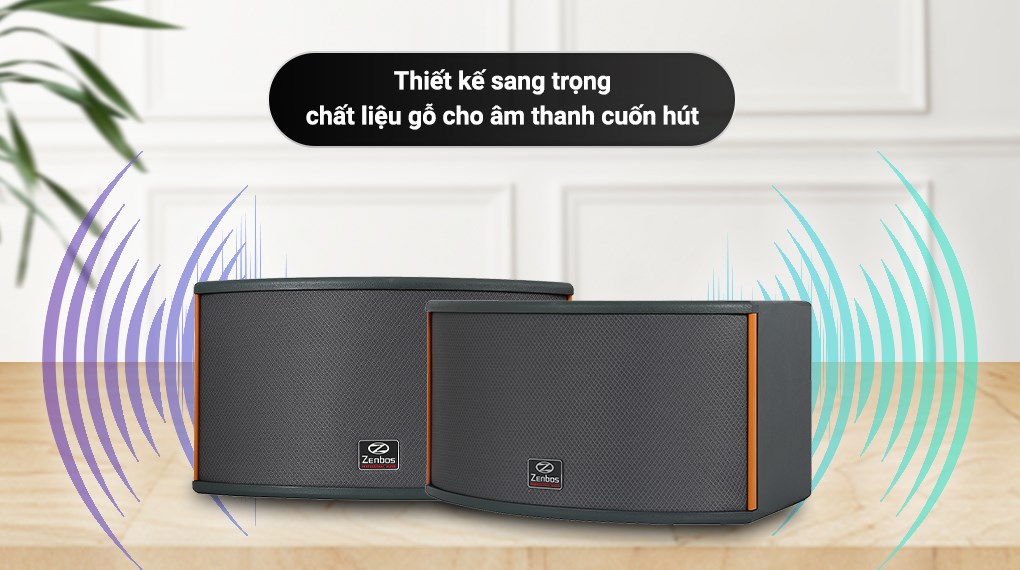 Loa Karaoke gia đình Zenbos CR5 300W/Loa Bass 20 cm, 3 đường tiếng(Hàng Chính Hãng)