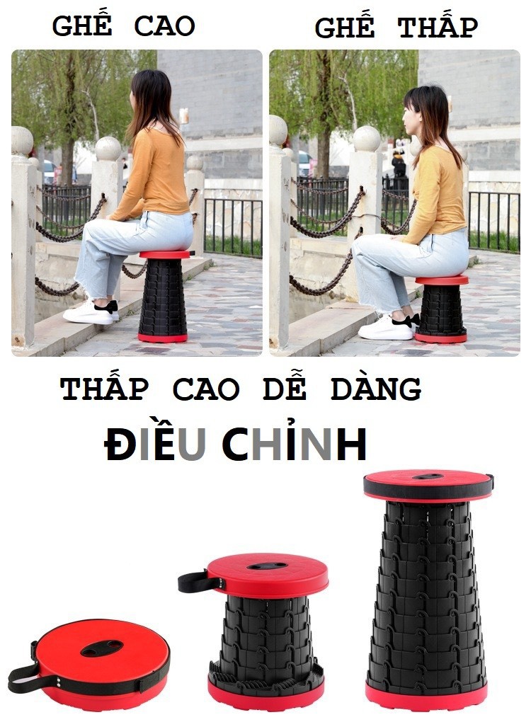 Ghế xếp gấp gọn tiện lợi khi đi du lịch