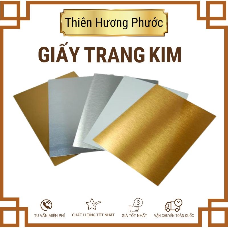 Giấy trang kim bốc bát hương hoặc cho vào tiểu khi bốc mộ