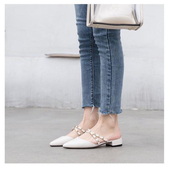 Giày cao gót nữ 3 phân mũi nhọn đế bệt duyên dáng, sang chảnh bền đẹp G15