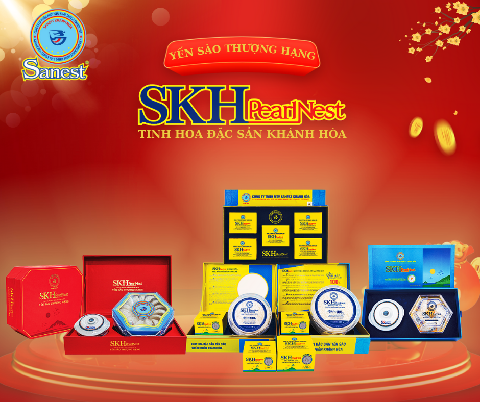 SKHPearlNest Khánh Hòa Đặc sản Yến sào tinh chế tổ thượng hạng hộp 100g