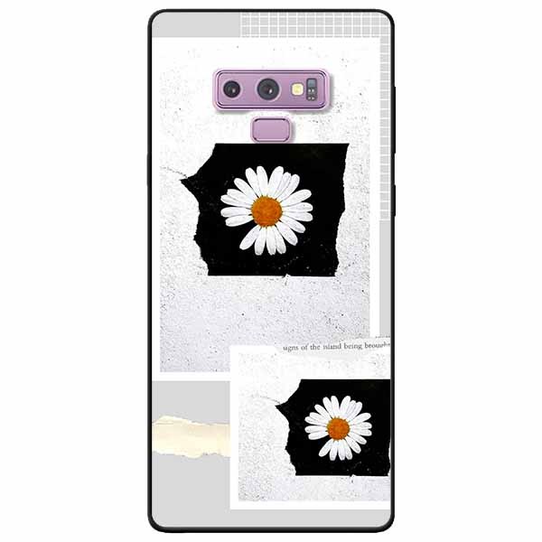 Ốp lưng in cho Samsung Note 9 Mẫu Hai Khung Hoa Cúc