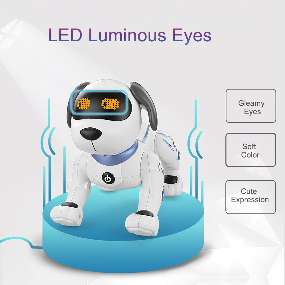 LE NENG TOYS K16A Chó Robot điện tử có thể ra lệnh bằng giọng nói và cảm ứng âm nhạc bài hát